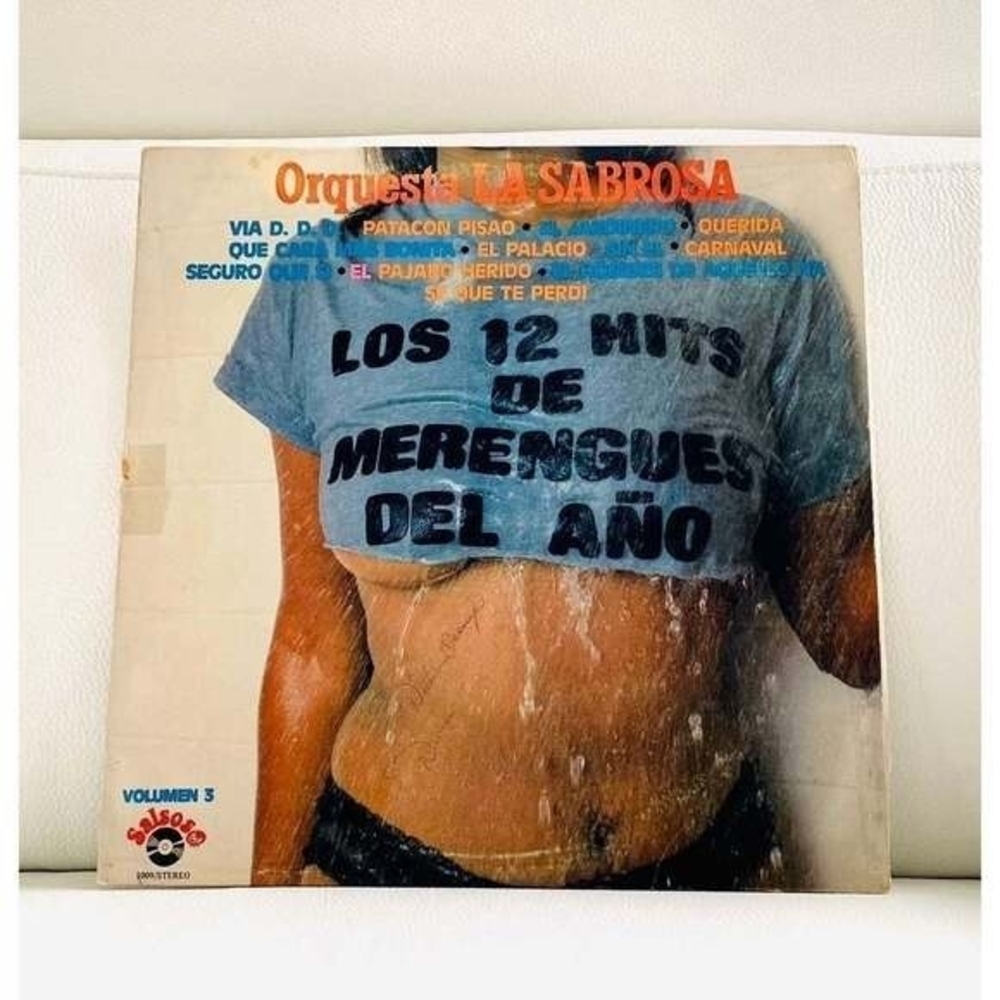 Orquesta La Sabrosa - Los 12 Hits Merengues Vol 3 Vinyl Record LP VG Salsoso